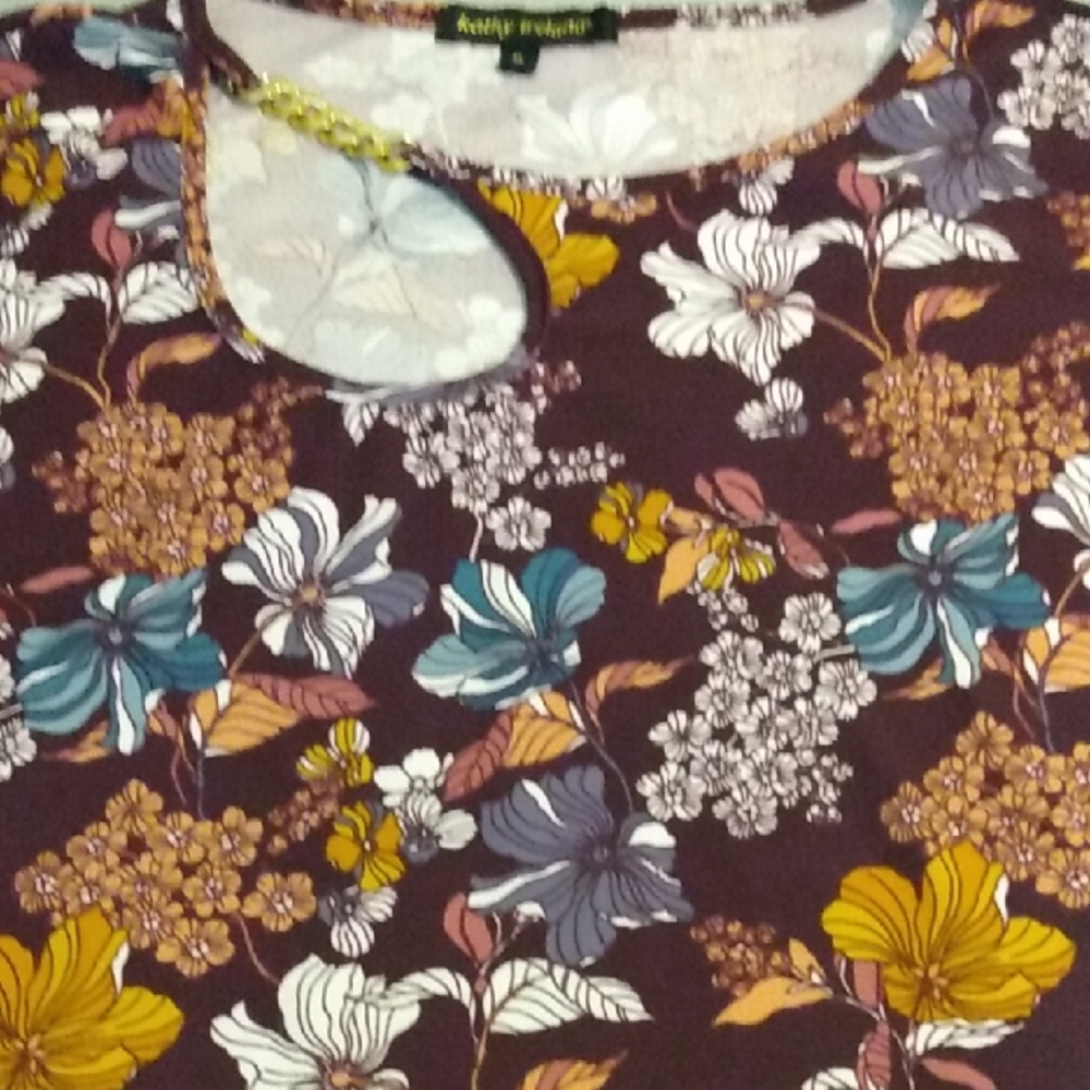 Kathy Ireland Floral Top - Multicolor